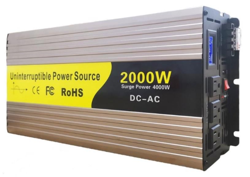 Автомобильный инвертор Uninterruptible Power Source 12-220 В 2000 Вт с чистой синусоидой (2104618827)