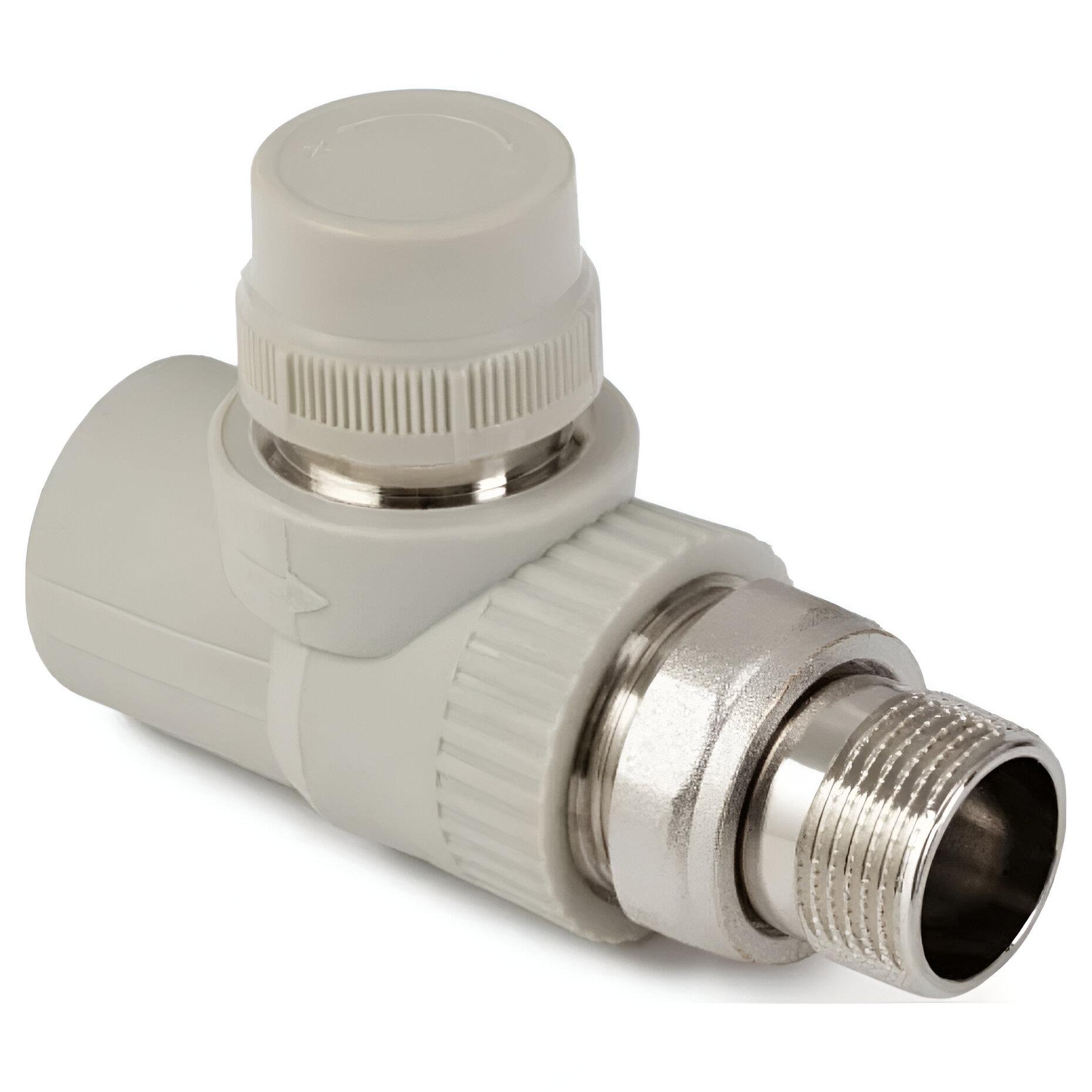 Кран термостатический прямой ASG-Plast 20х1/2" (AKD5653)