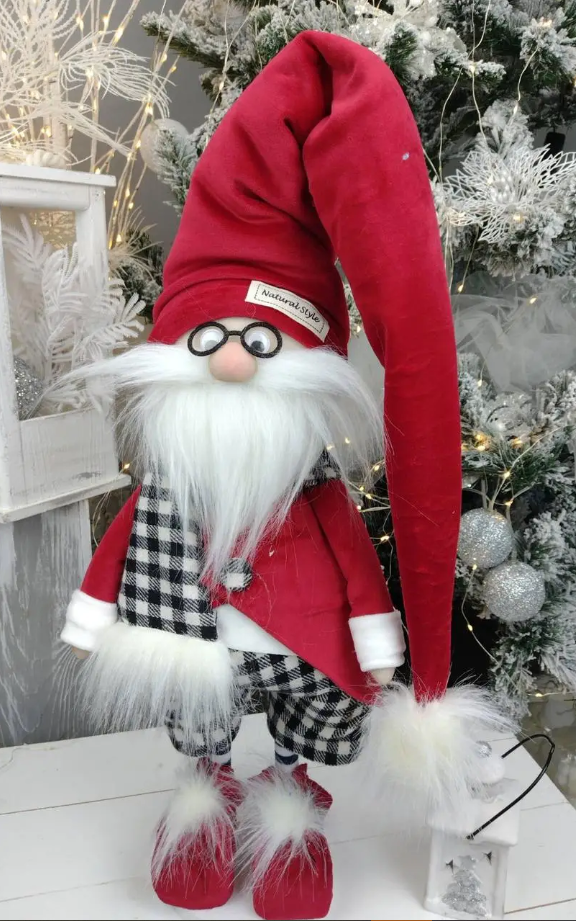 Новогодний Скандинавский Гном 85 см Красный (22393692)
