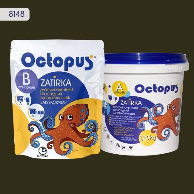 Затирка для плитки Octopus Zatirka 8148 епоксидна 1,25 кг