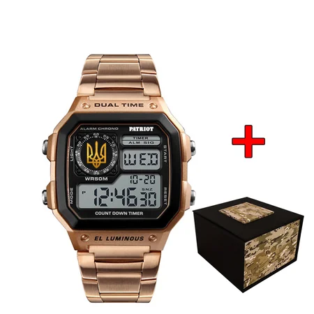 Наручний годинник Patriot 011RGUAGD Тризуб золото з коробкою Рожеве Золото - фото 6 Наручний годинник Patriot 011RGUAGD Тризуб золото з коробкою Рожеве Золото - фото 6