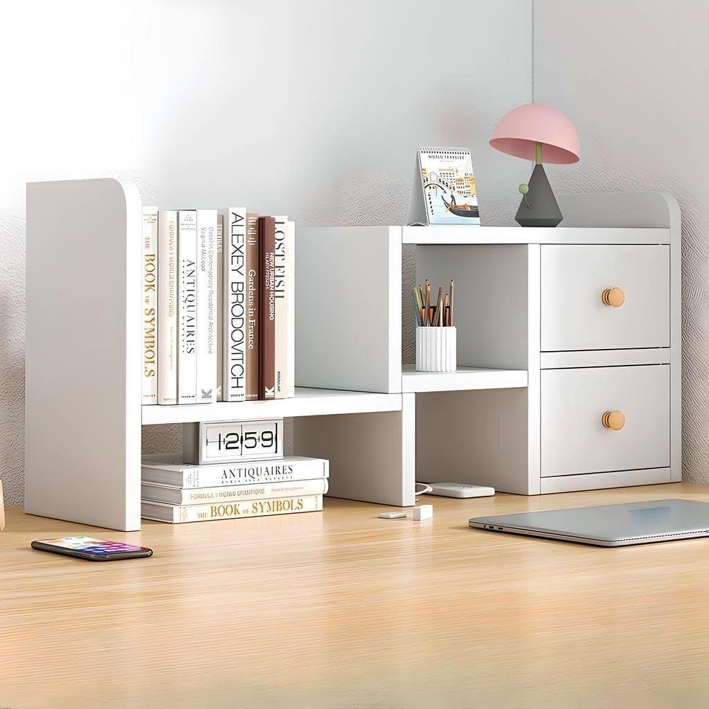 Полка-надстройка настольная из дерева Жаклин зефир (АКД-020020)