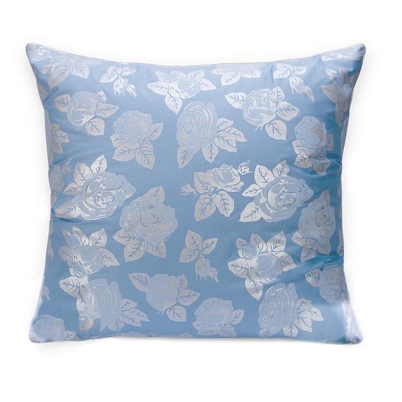 Наперник для подушки из перьев и пуха Тик Роза 60х60 см Голубой (1619258213) - фото 1 Наперник для подушки из перьев и пуха Тик Роза 60х60 см Голубой (1619258213) - фото 1