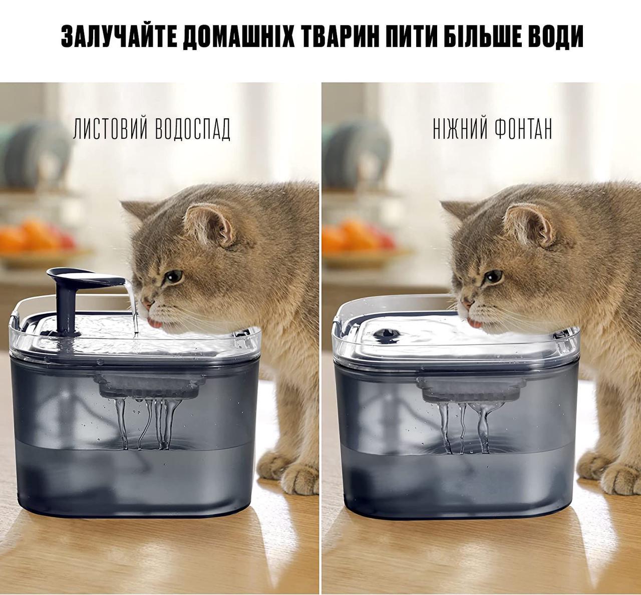 Поилка фонтан для кошек и собак Petory 2,2 л с фильтром (1822318129) - фото 4 Поилка фонтан для кошек и собак Petory 2,2 л с фильтром (1822318129) - фото 4