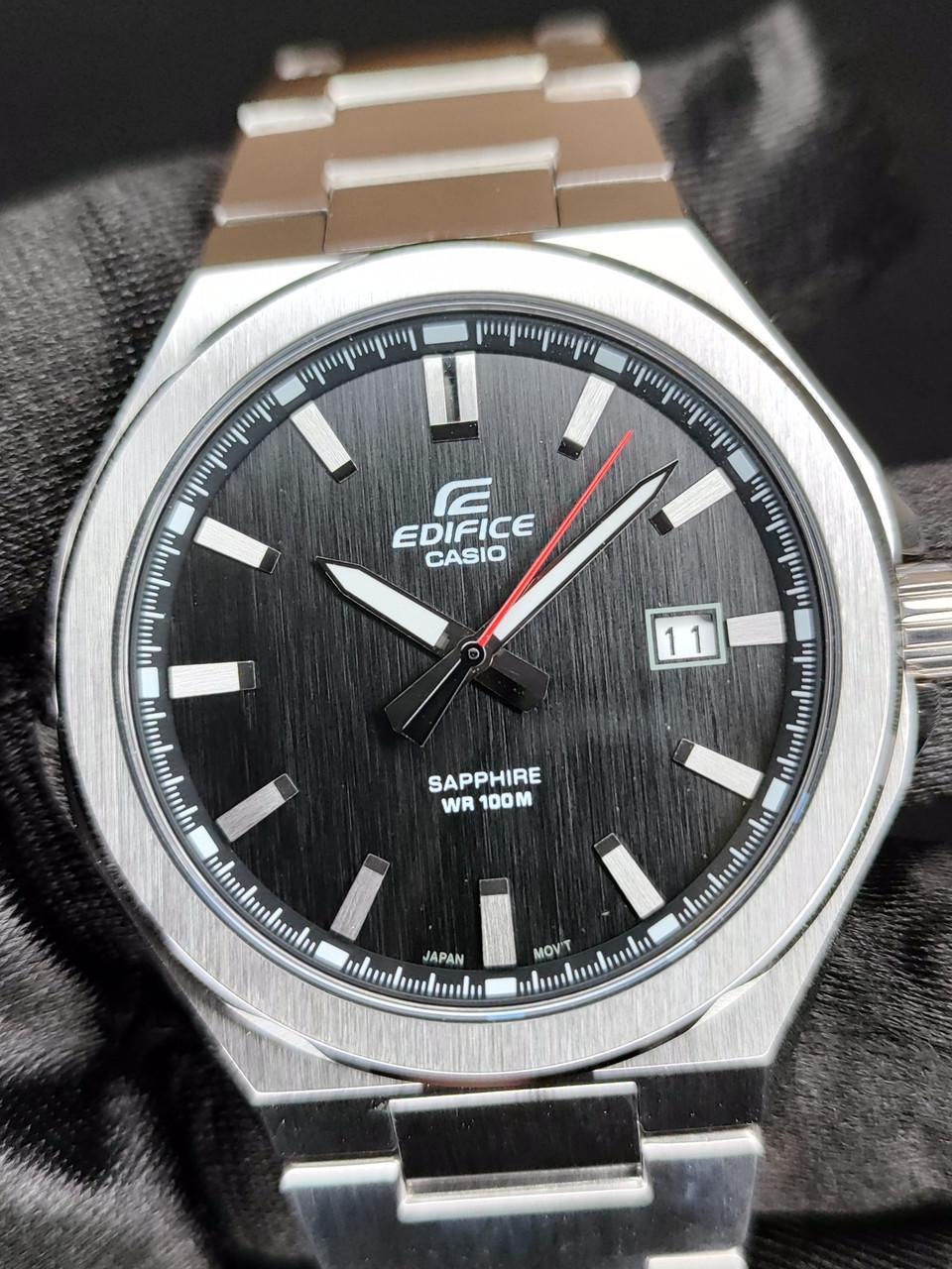 Наручные часы мужские Casio EFB-108D-1A Edifice с сапфировым стеклом/стальным корпусом/водозащитой 100 м Черный (2733858958)