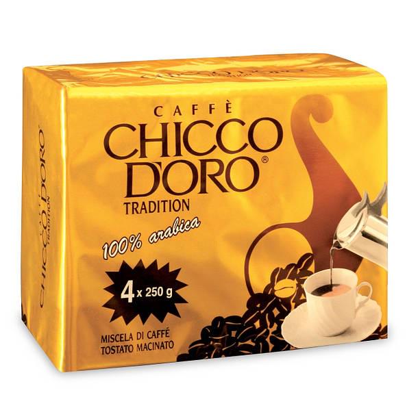 Набір кави меленої Caffe Chicco D'oro Tradition 4х250 г