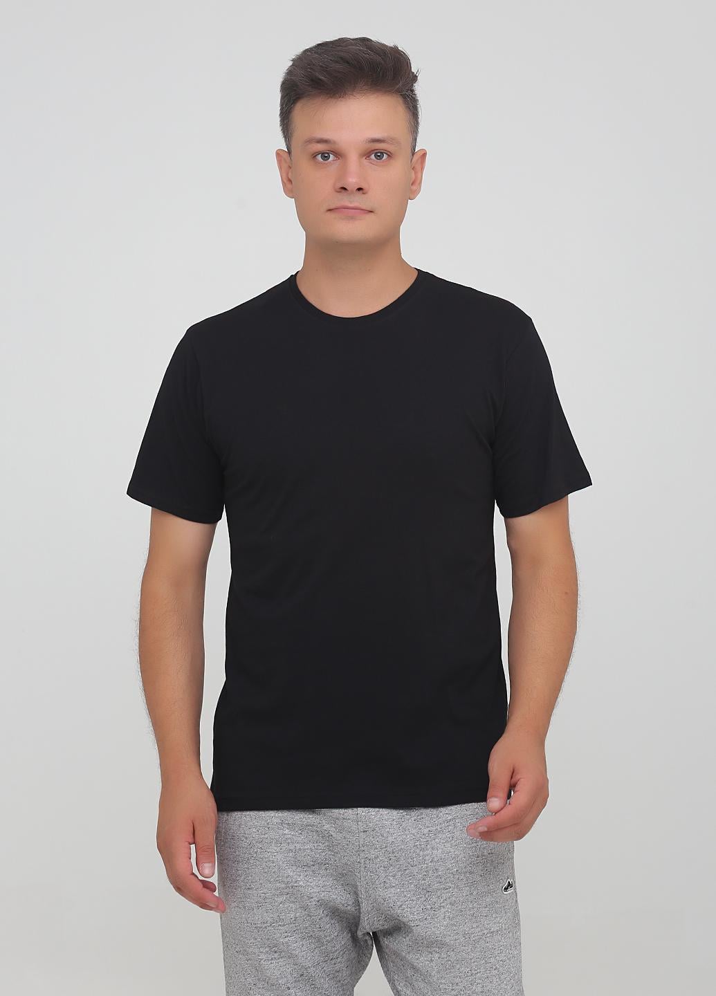 Футболка мужская Наталюкс XL Черный (1213433290941)