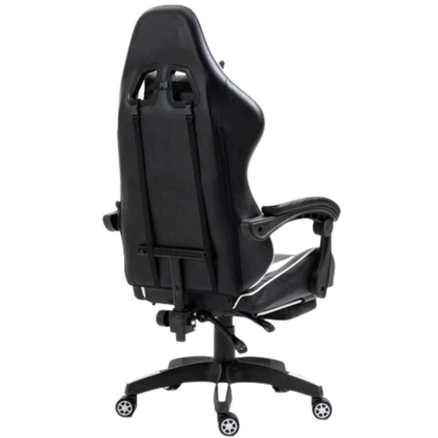 Крісло ігрове комп'ютерне Kontrast з функцією масажу з подушками Білий (40068) - фото 7