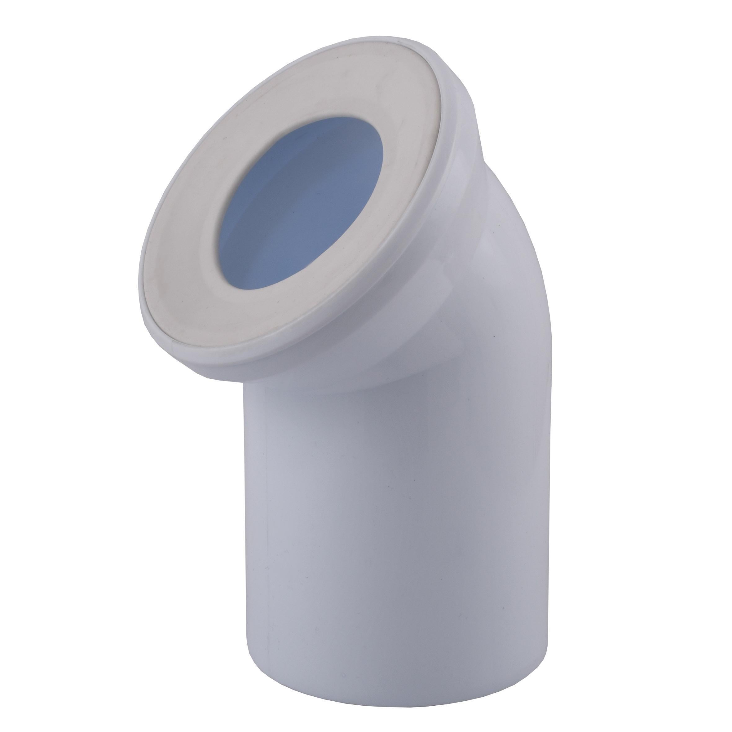 Колено для унитаза Optimum пластик 45° D 110 мм (OPTI 31410/227/000031819)