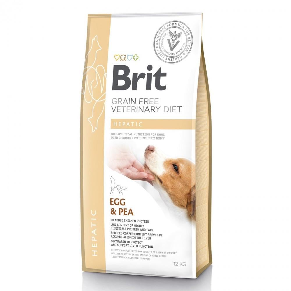 Корм для собак сухой Brit Grain VetDiet Dog Hepatic с болезнью печени с яйцом горохом бататом и гречкой 12 кг (8595602528158)