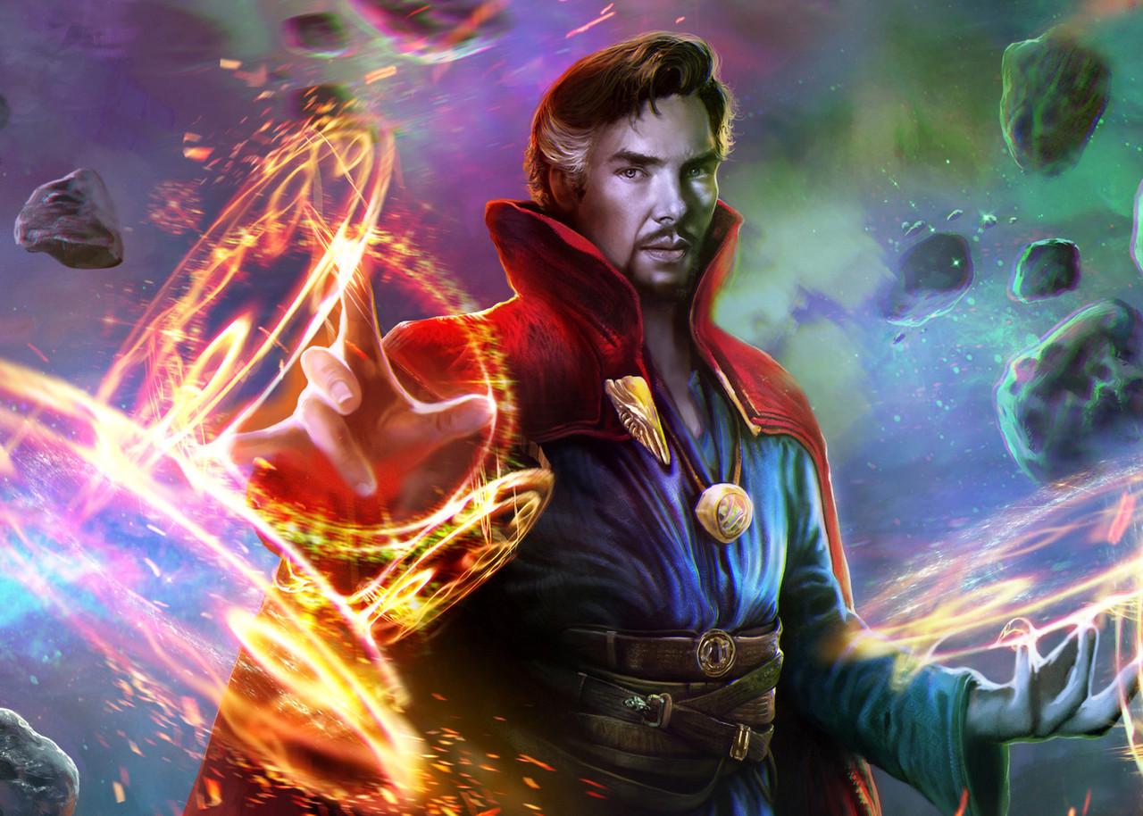 Картина постер Gee! Doctor Strange Доктор Стрендж фан 60х40 см DS.09.011