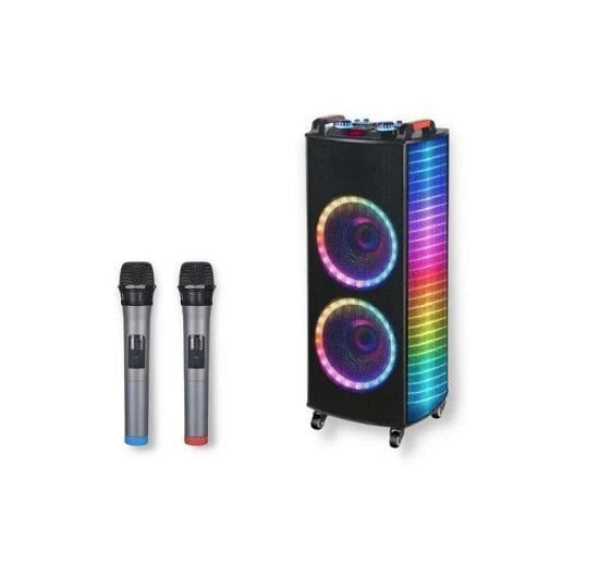 Колонка-чемодан NDR-1010S USB/SD/FM радио/Bluetooth/2 микрофона/ДУ 100 Вт (41193-NDR-1010S) Колонка-чемодан NDR-1010S USB/SD/FM радио/Bluetooth/2 микрофона/ДУ 100 Вт (41193-NDR-1010S)