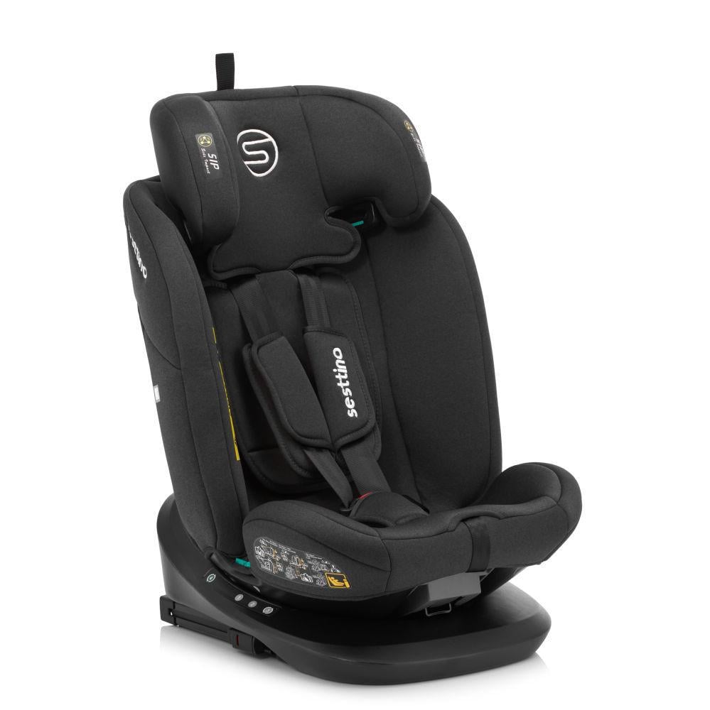 Автокресло Sesttino Oktagon Pro Isofix i-Size с поворотом 360° 0–36 кг от рождения до 150 см Black (36163055)