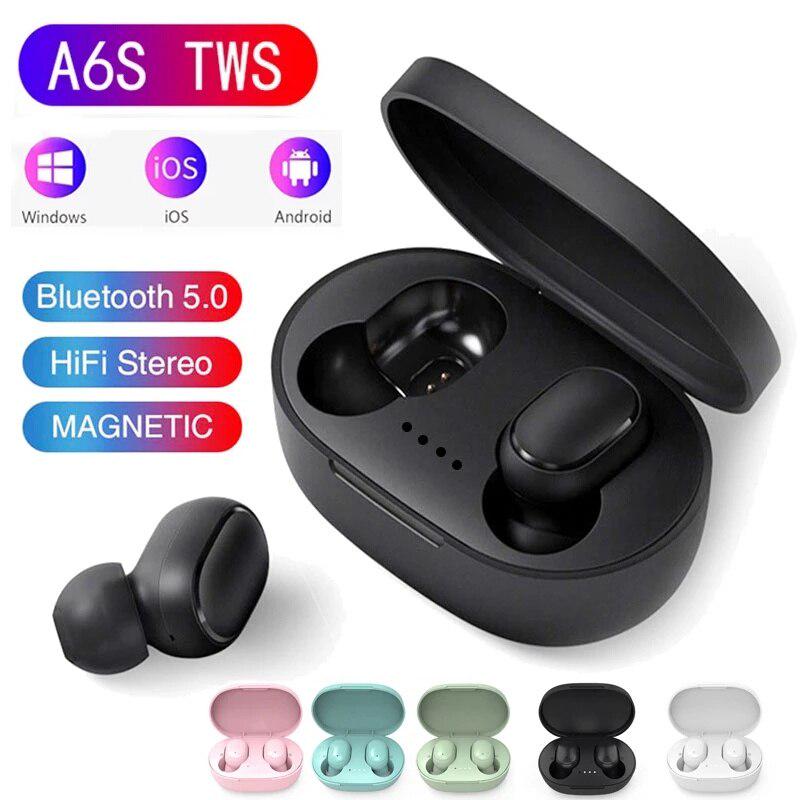 Наушники беспроводные TWS A6S с кейсом Bluetooth 5.0 (253-5-2222) - фото 8