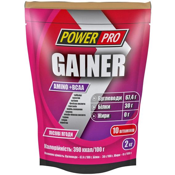 Гейнер Power Pro Gainer 2000 г 50 порции Лесная ягода