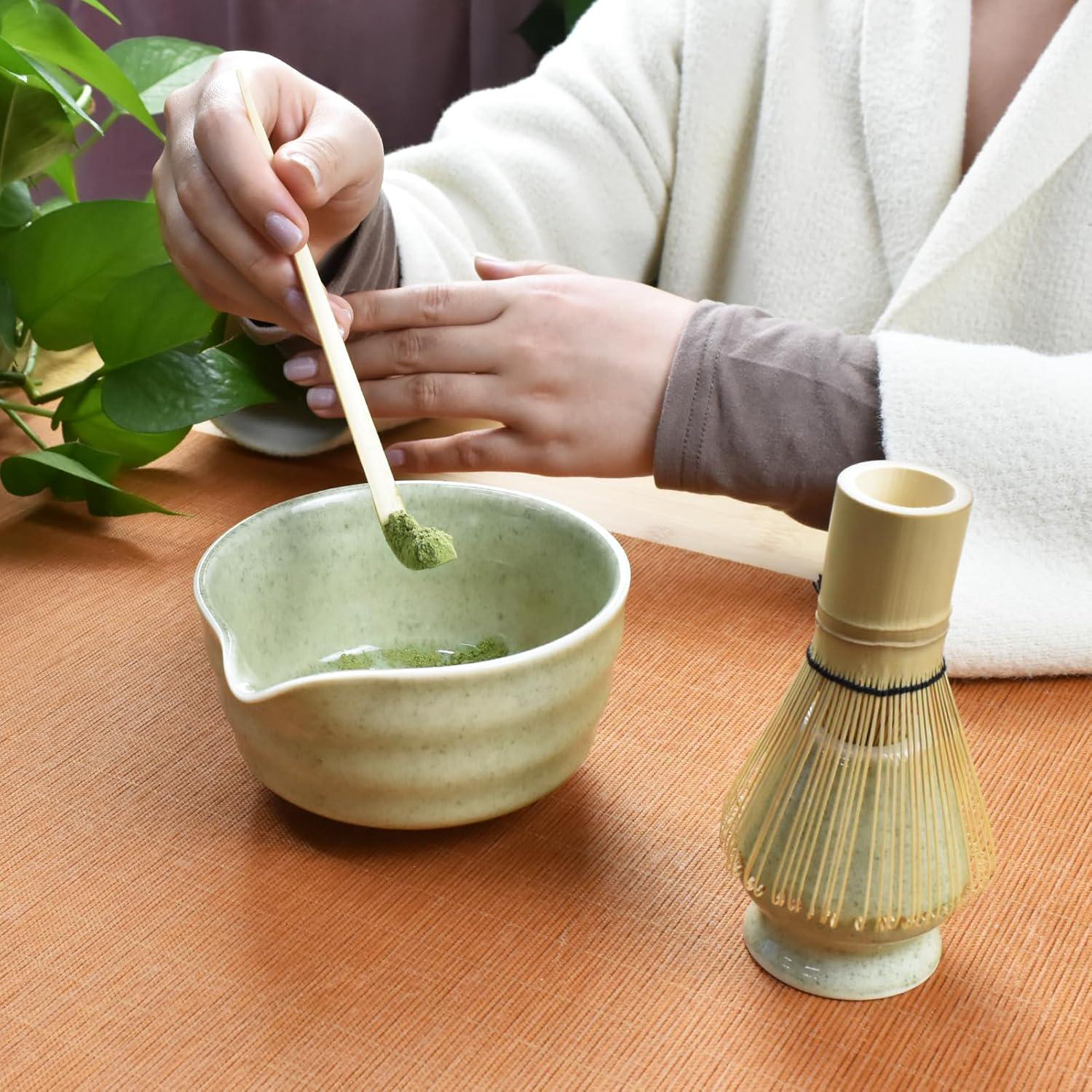 Набір для приготування матча преміальний Moolo керамічна чаша/керамічна підставка для вінчика/бамбуковий вінчик та мірна ложка - фото 6 Набір для приготування матча преміальний Moolo керамічна чаша/керамічна підставка для вінчика/бамбуковий вінчик та мірна ложка - фото 6