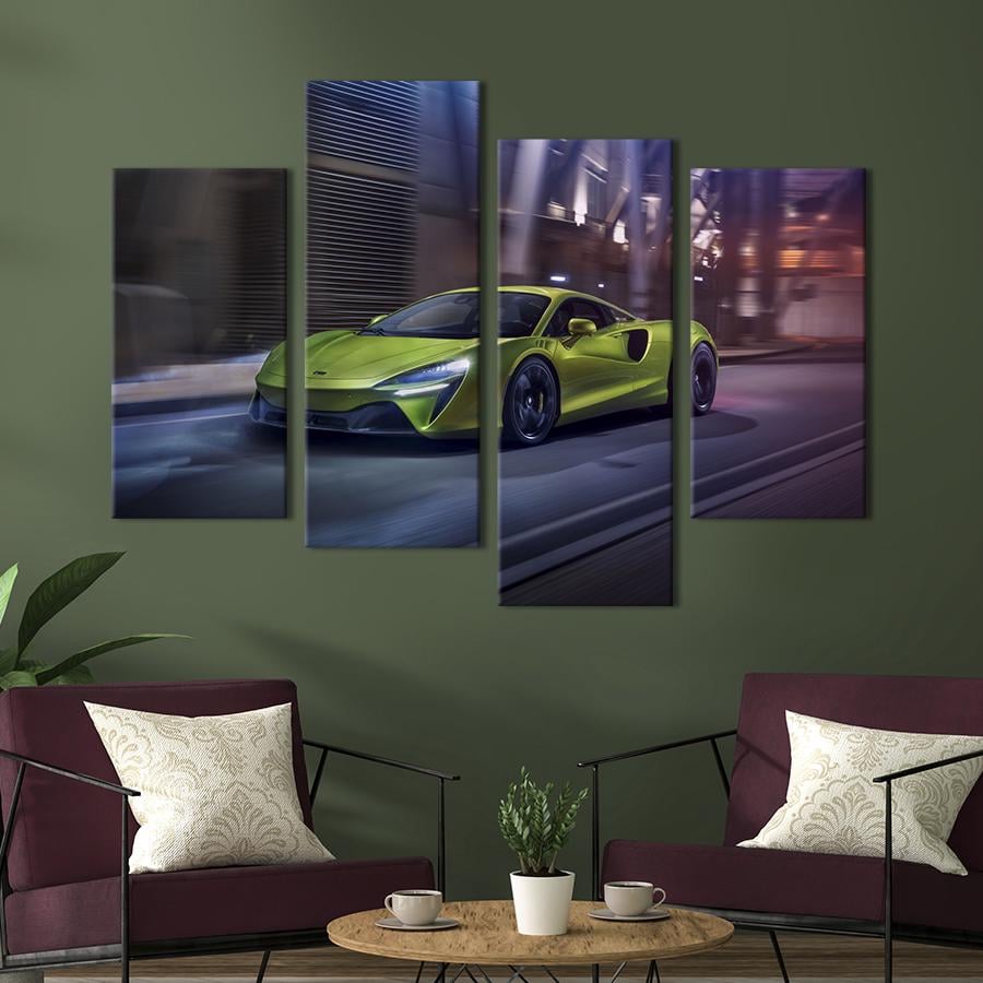 Картина на холсте Шикарный автомобиль McLaren Artura 149x106 см (1275-42)