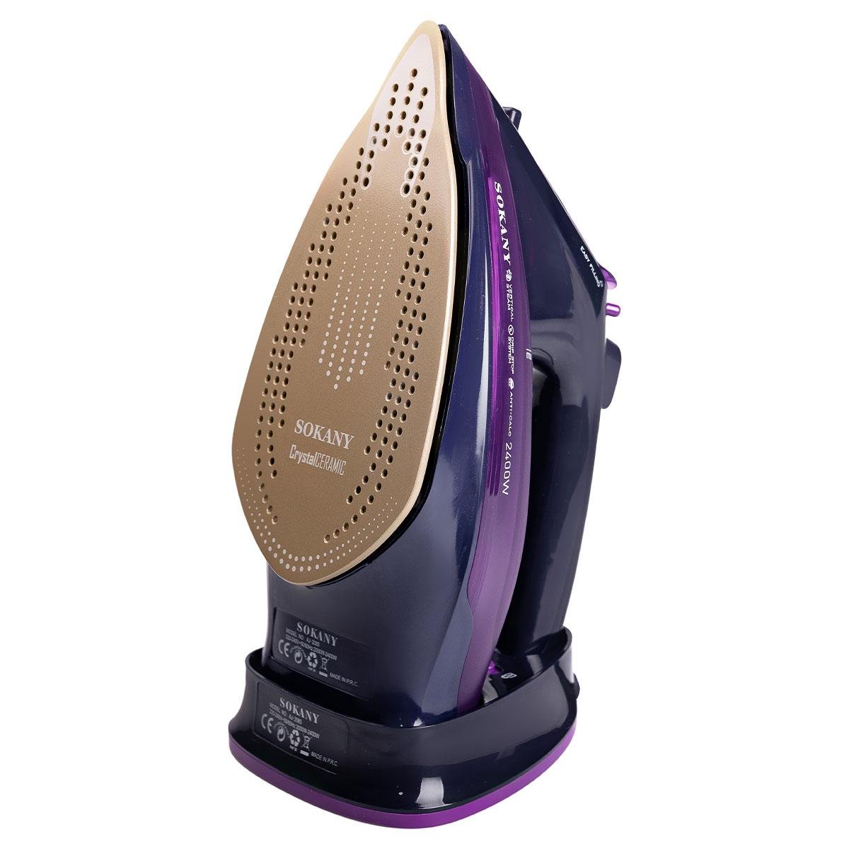 Утюг ручной паровой Sokany беспроводной для одежды 2400 Вт (5699) - фото 10