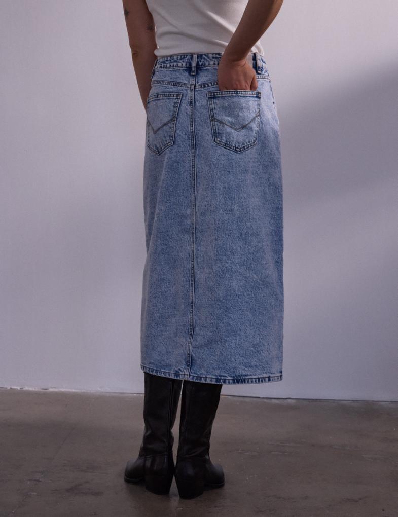 Юбка джинсовая женская Diverse ARILA M Светло-голубой (5905384039132) - фото 3 Юбка джинсовая женская Diverse ARILA M Светло-голубой (5905384039132) - фото 3