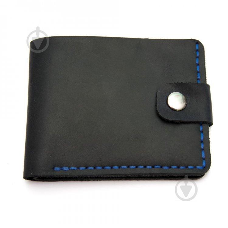 Кожаный кошелек Gofin Темно-синий (SKG-10040)