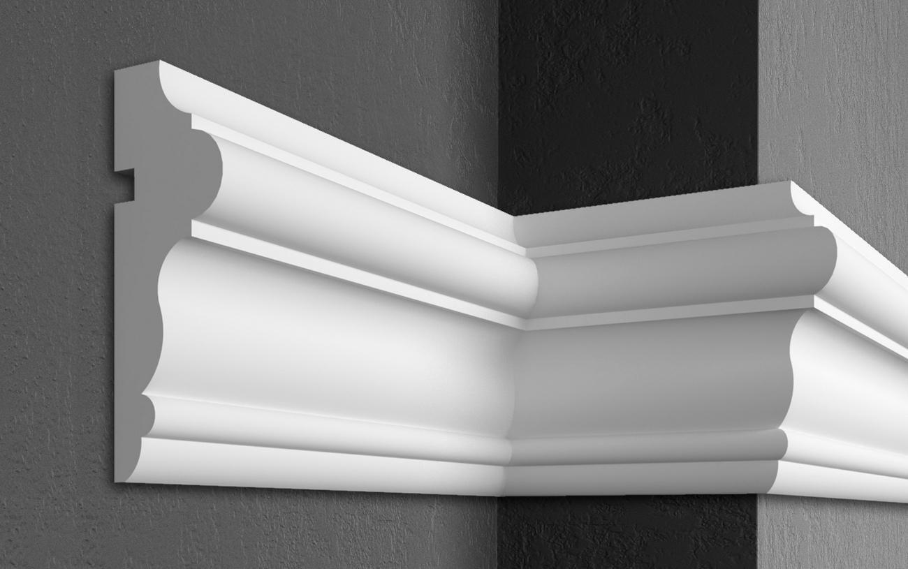 Карниз Prestige decor MC 158 без покрытия 140x45 мм 2000 мм (12370333)
