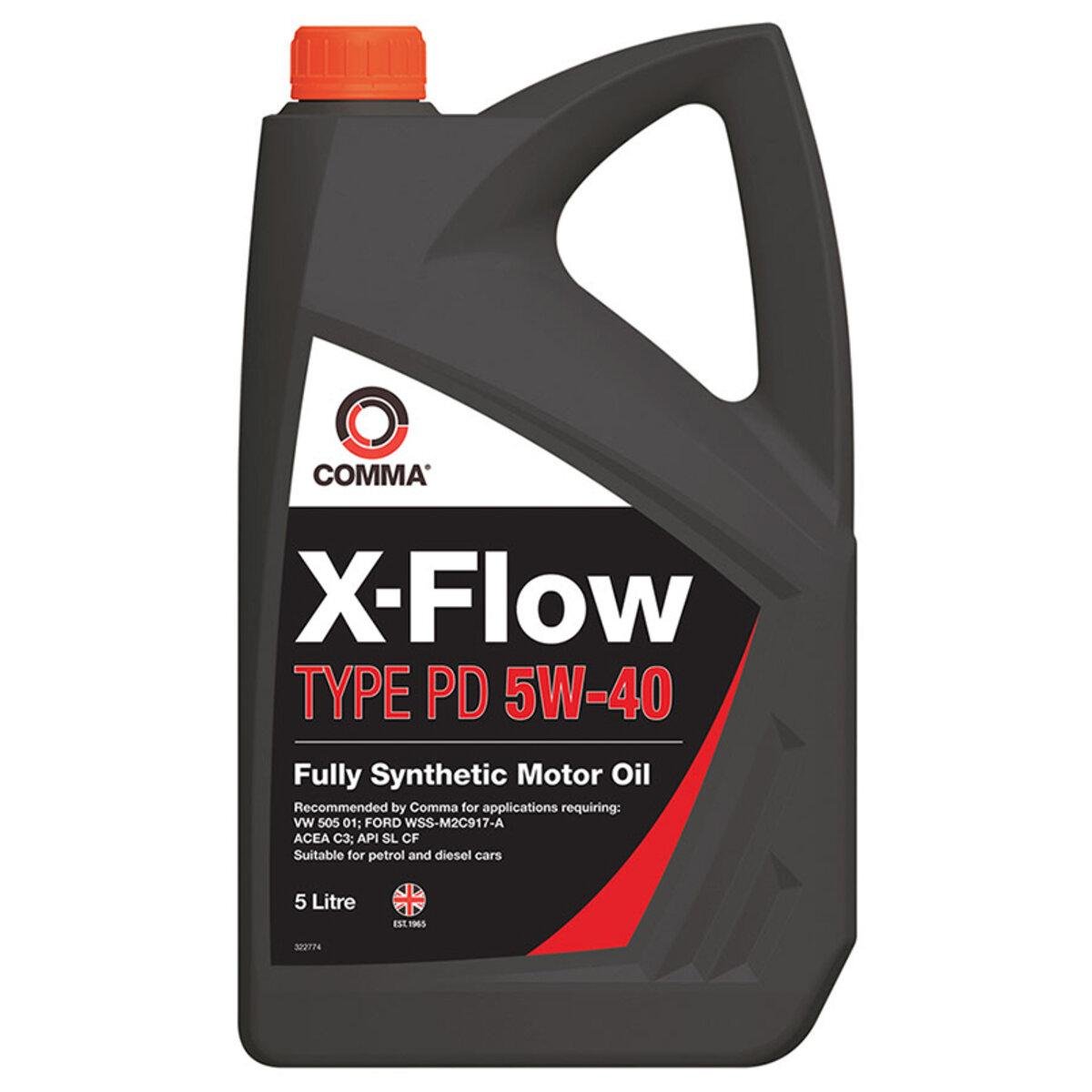 Моторне масло Comma X-FLOW TYPE PD 5W-40 5л