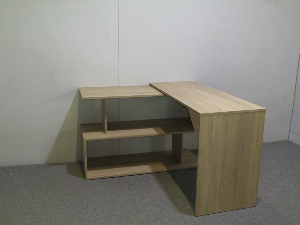 Компьютерный стол поворотный с полками М-Зон Джеко 1200 Сонома (MZN-031032) - фото 5 Компьютерный стол поворотный с полками М-Зон Джеко 1200 Сонома (MZN-031032) - фото 5