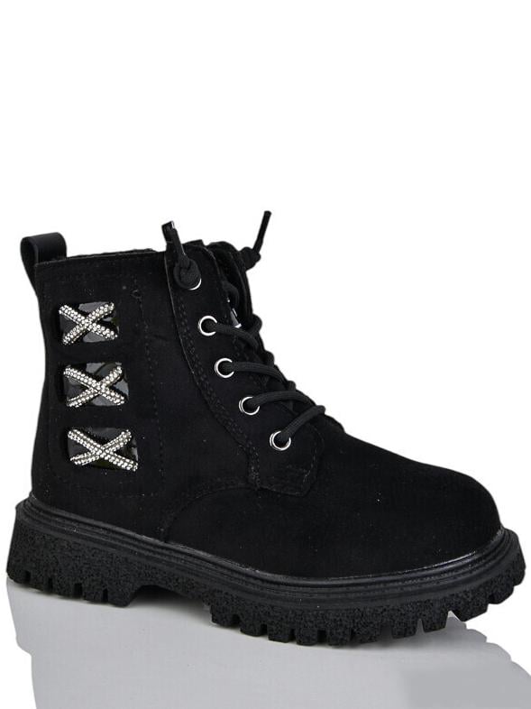 Демісезоні черевики на швидкий шнурівці Paliament BN1559-6B р. 29 Чорний