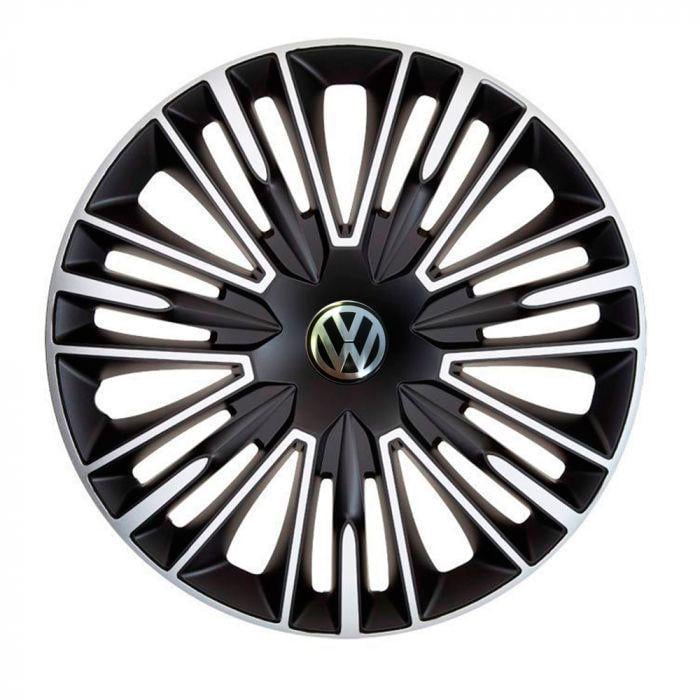 Ковпаки для коліс 4 Racing Jerez Silver/Black R16 з логотипом Volkswagen 4 шт.