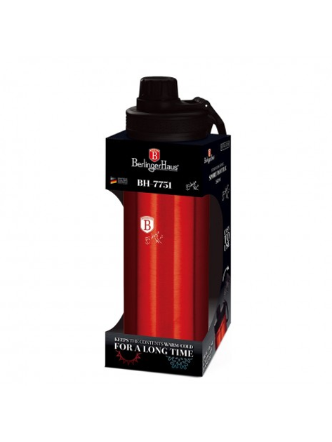 Термобутылка 540 мл Berlinger Haus Metallic Line Burgundy Edition (BH-7751) - фото 2 Термобутылка 540 мл Berlinger Haus Metallic Line Burgundy Edition (BH-7751) - фото 2
