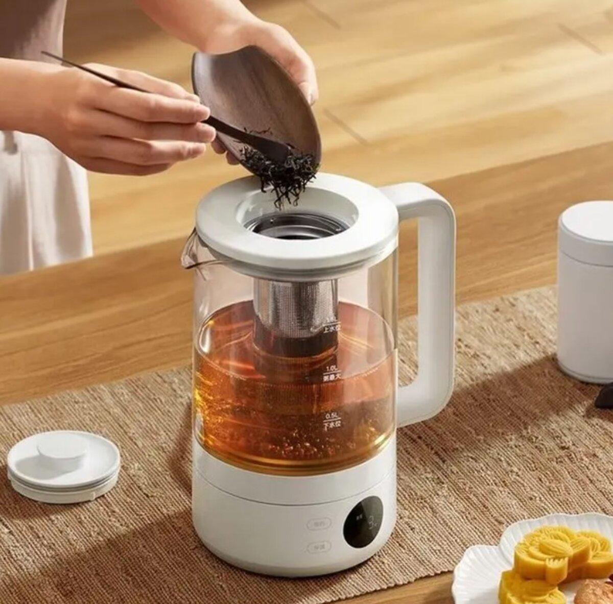 Заварочный чайник Mijia Smart Multifunctional Health Kettle S1 1,5 л 1000 Вт с переходником на EU розетку White (MDS2A0) - фото 5 Заварочный чайник Mijia Smart Multifunctional Health Kettle S1 1,5 л 1000 Вт с переходником на EU розетку White (MDS2A0) - фото 5