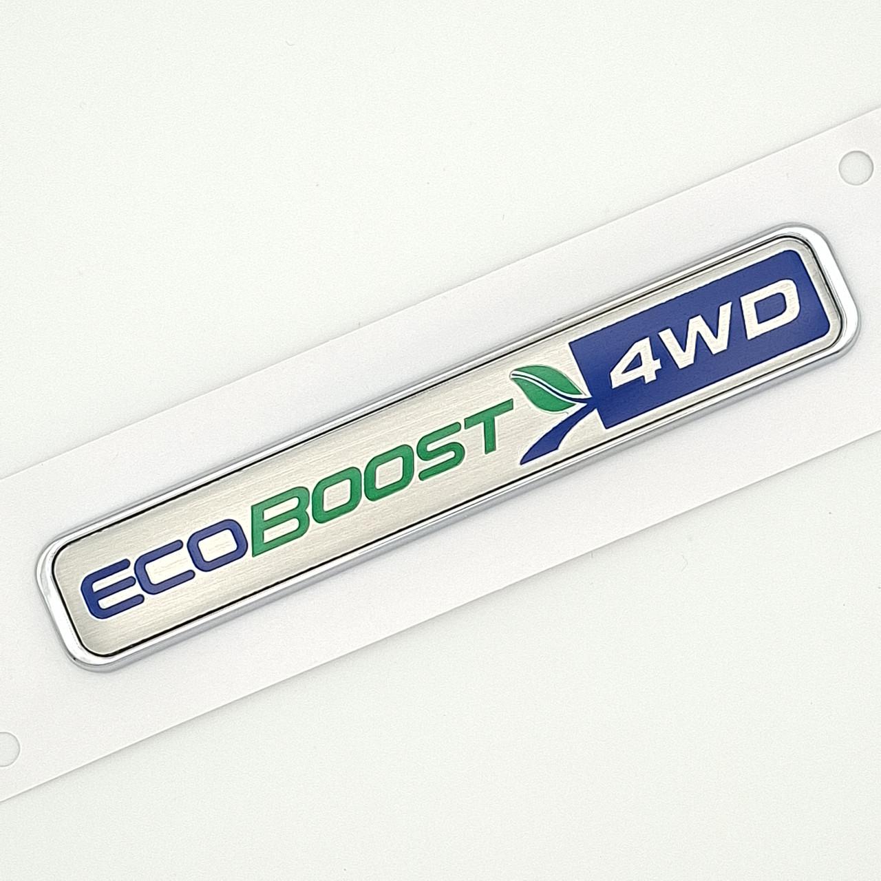Эмблема EcoBoost 4WD Ford ABS 10,2х1,7 см Хром глянцевый (2772043368)