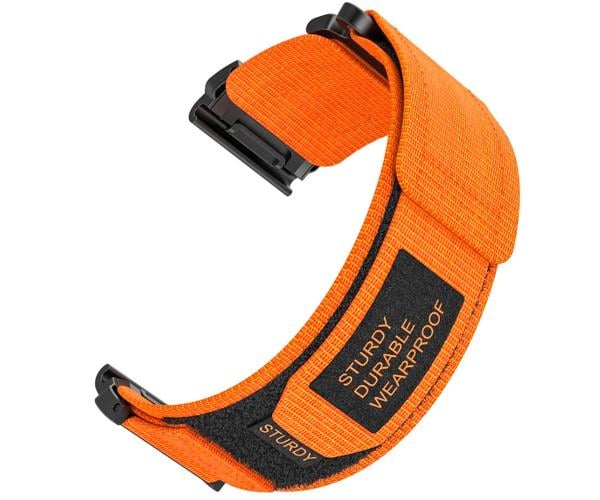 Ремінець Nylon Loop для смарт-годинників Garmin Descent G1/G2 з універсальним кріпленням 22 мм Помаранчевий