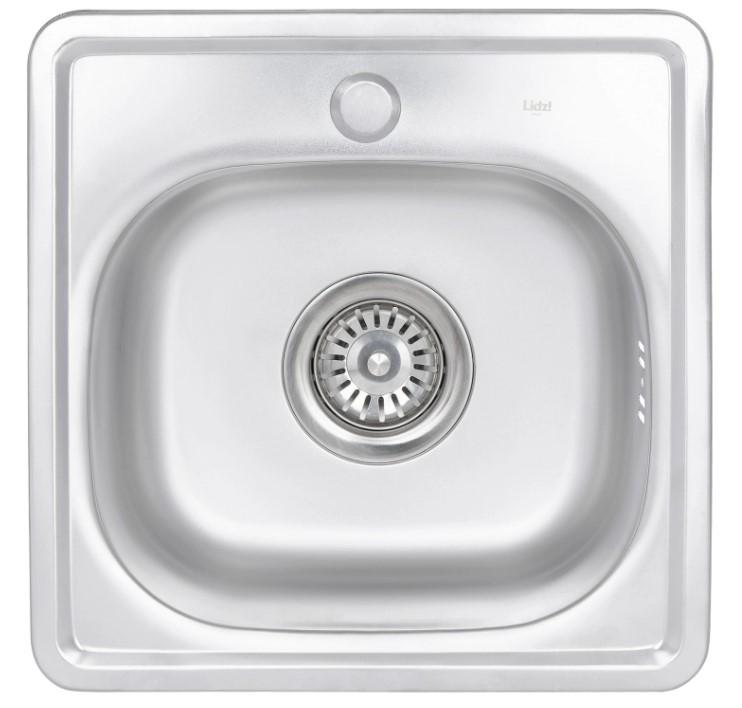 Кухонна мийка Lidz 3838 Satin 0,6 мм (LIDZ3838POL06)