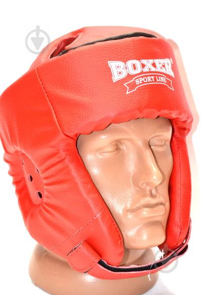 Шлем боксерский кожвинил Boxer Sport Line M Красный (hub_idod4j) Шлем боксерский кожвинил Boxer Sport Line M Красный (hub_idod4j)