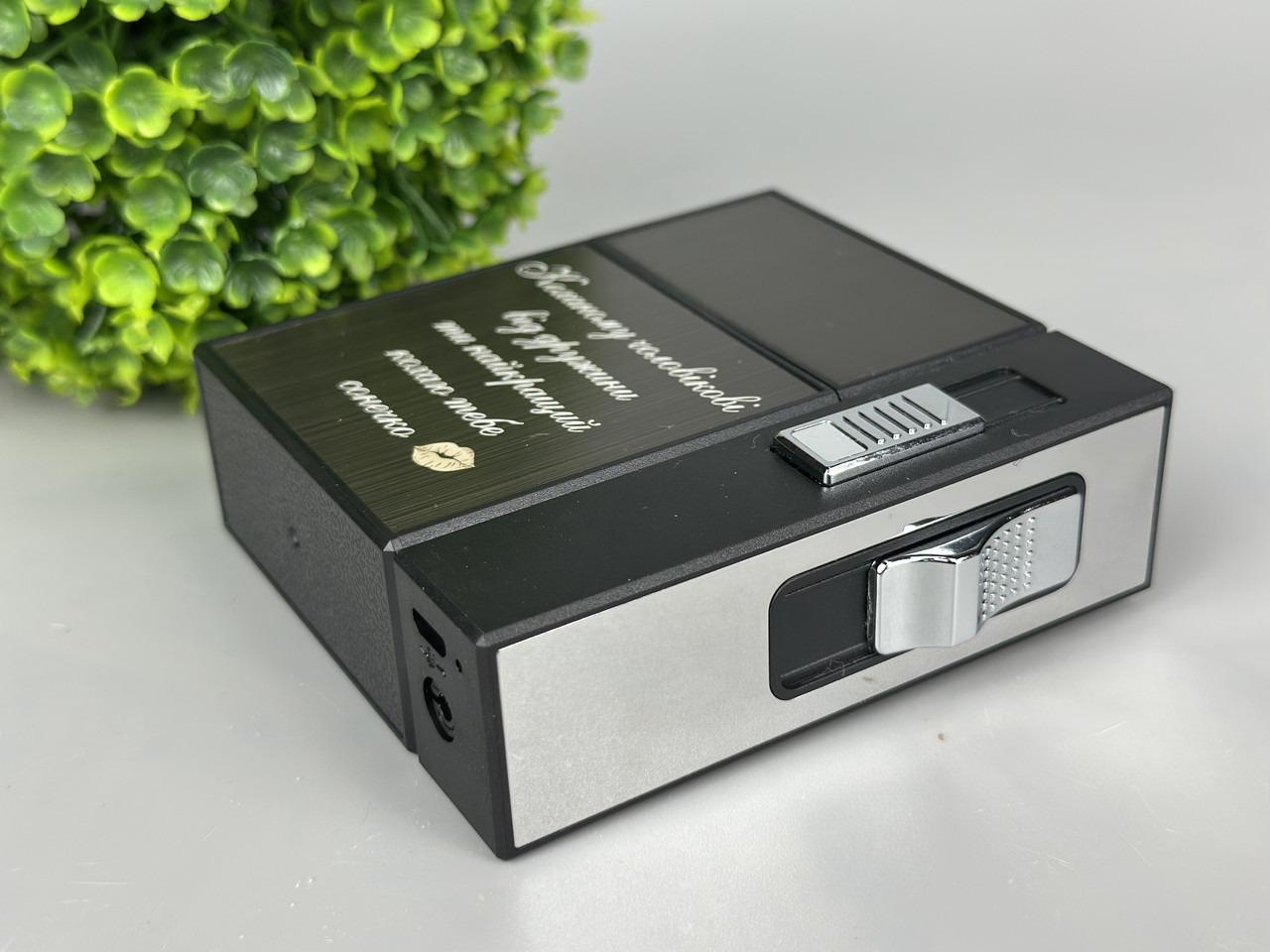 Портсигар "Кохаю тобе" з газовою запальничкою на 20 сигарет (33641 R11) - фото 6 Портсигар "Кохаю тобе" з газовою запальничкою на 20 сигарет (33641 R11) - фото 6