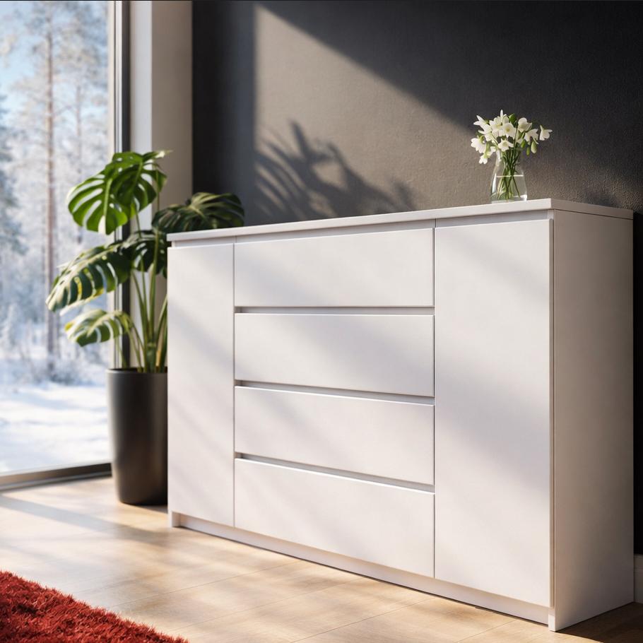 Комод Мастер Форм 1,4 1392х376х950 мм Белый (20086)