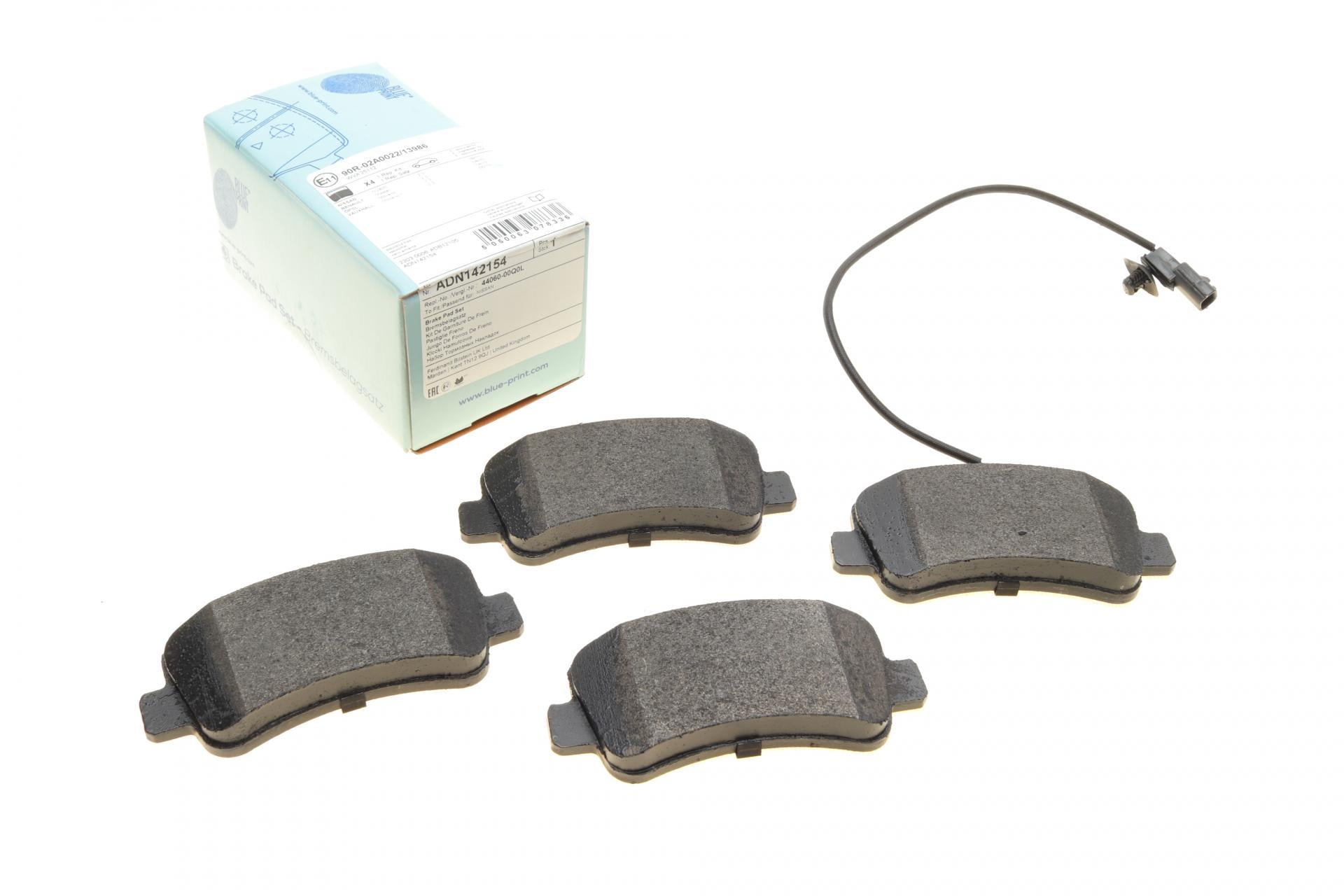 Колодки тормозные задние BLUE PRINT для Renault Master III/Opel Movano B 2.3 CDTI 10- однокатки/с датчиком (ADN142154)