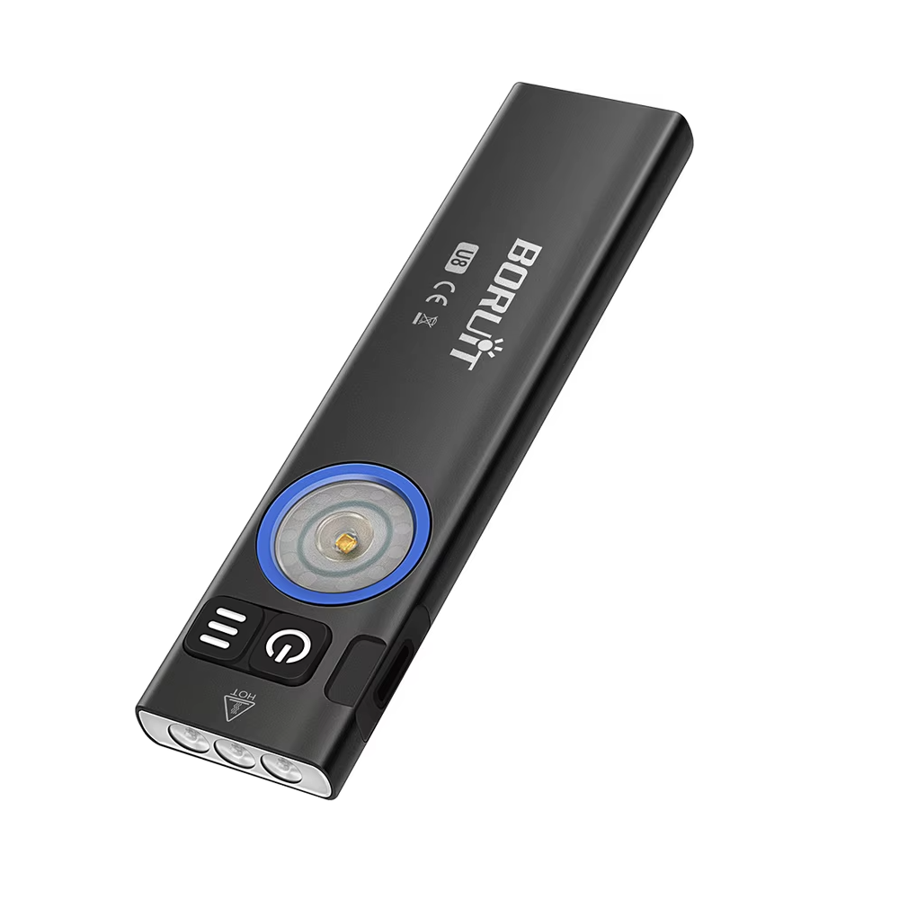 Фонарь аккумуляторный Boruit U8 EDC 650lm Type-C 1000 mAh IP67 Черный (BORUIT-U8)