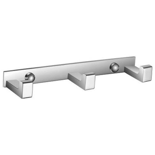 Планка с крючками для полотенец Omnires Uni UN10130/KCR тройной Хром (170303)