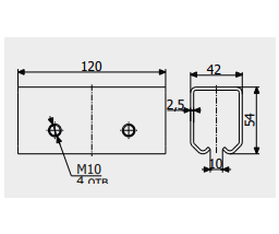 Кронштейн Roll Grand Стрикс М соединительный для подвесных систем/механизмов и ворот (1303) - фото 2 Кронштейн Roll Grand Стрикс М соединительный для подвесных систем/механизмов и ворот (1303) - фото 2