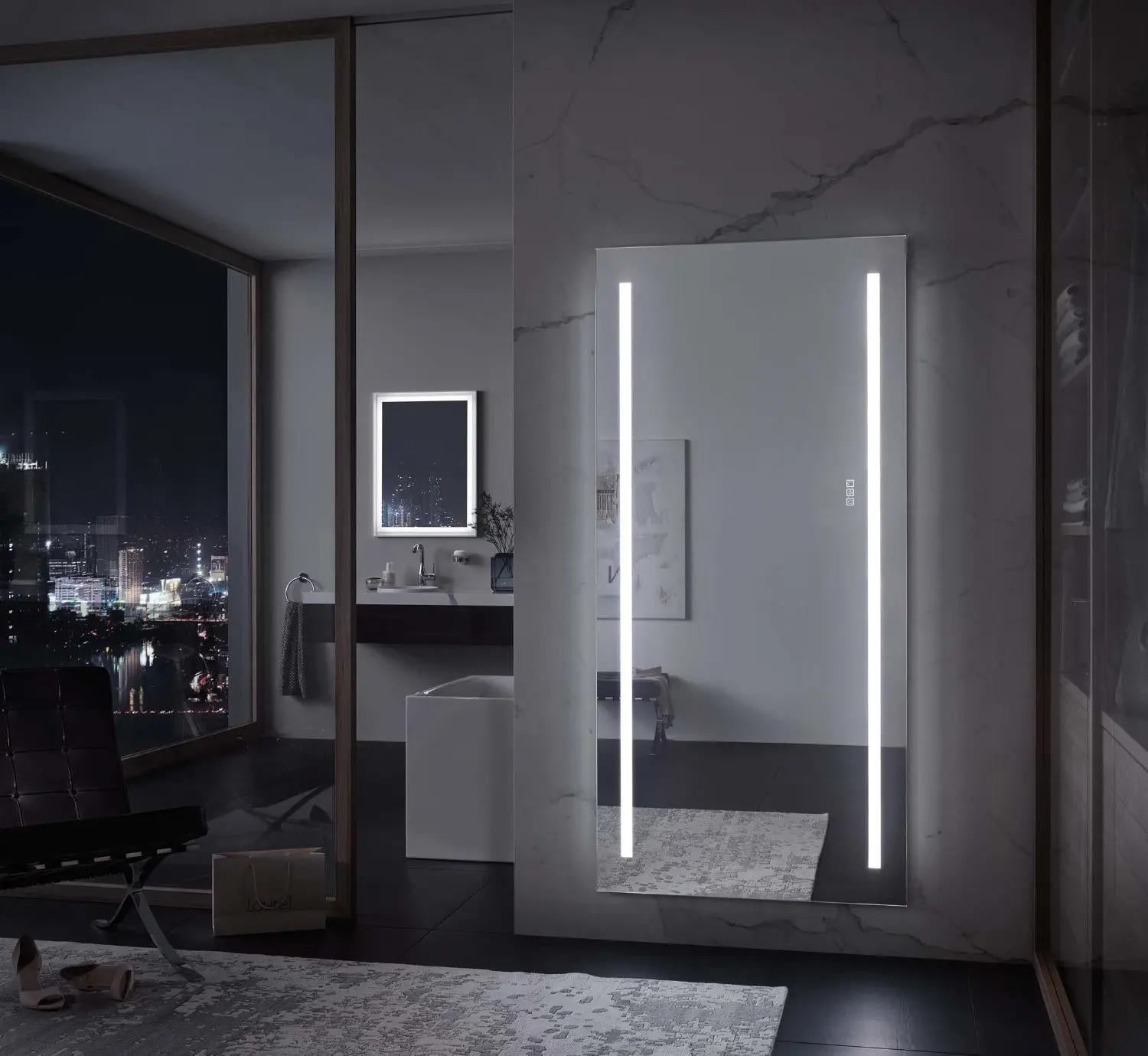 Зеркало Dim Dzerkal COMIA с LED-подсветкой/Bluetooth/сенсорным управлением/подогревом 90х70 см (11516)