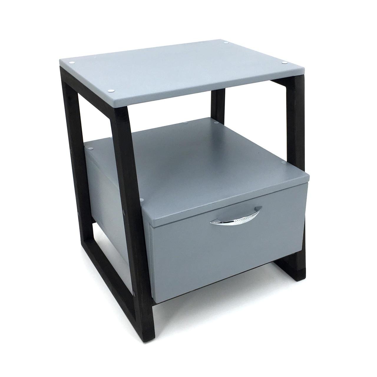 Тумба прикроватная из дерева Бикеле 45 Венге/Маренго (ПТМ-45161219)