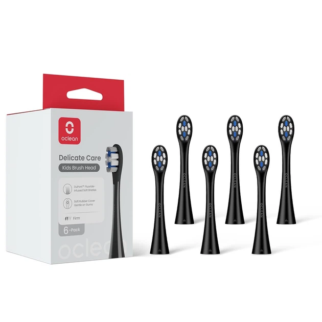 Насадка для зубної щітки Oclean Toothbrush Head for On SE Air X F1 Z1 X10 Brush Head Kids P3K8 Black 6 шт.