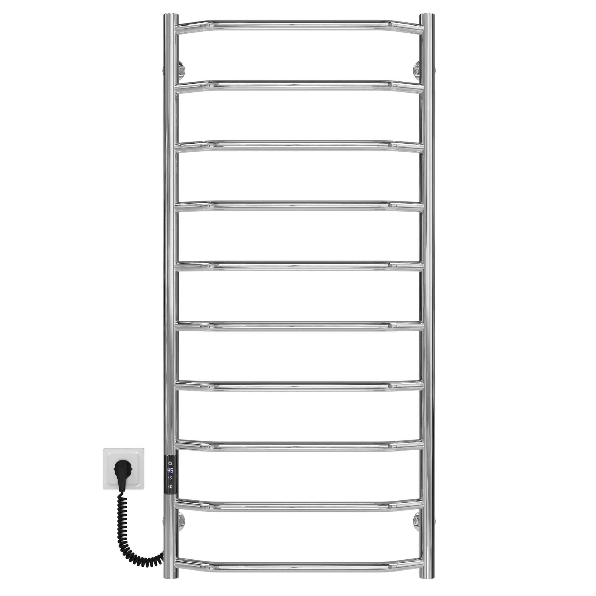 Рушникосушарка електрична Deffi Трапеція П10 JD03 ліве підключення нержавіюча сталь 500х1100 мм Хром (C.TR.110.50.10.E.C.L.1)