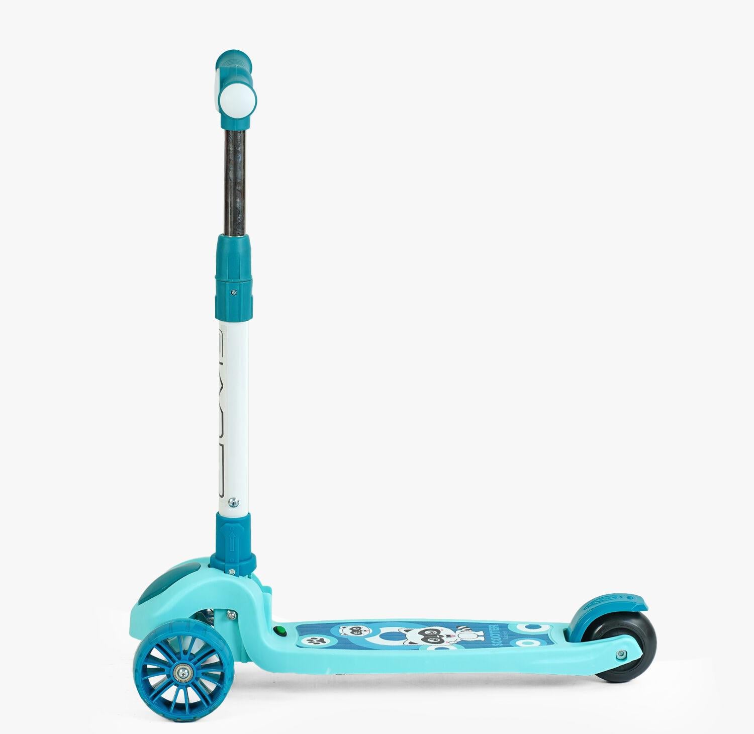 Самокат детский Skyper SL-7240 свет/музыка 3 PU колеса подсветка платформы Голубой (SL-7240)