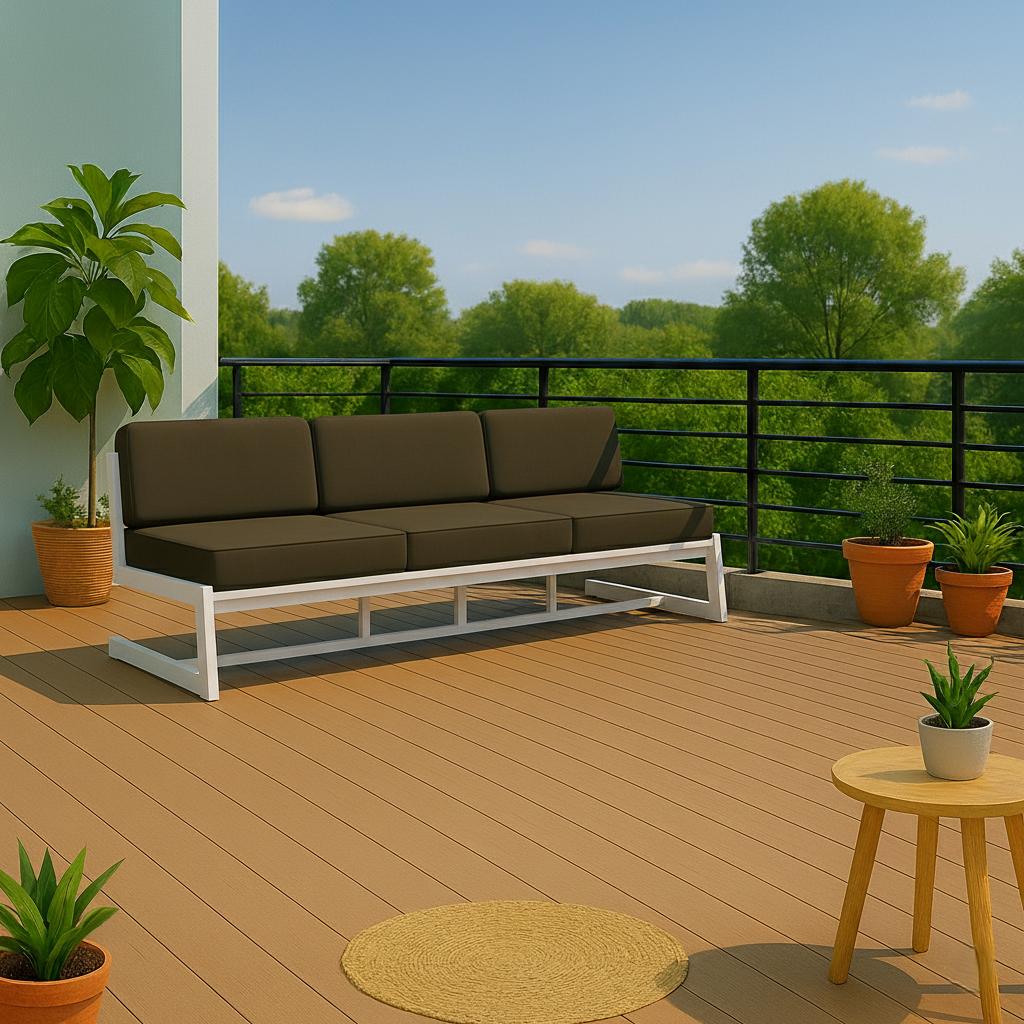 Диван металевий AVVS tech Атлас лофт велюр 246 см Коричневий/Білий (30222882) - фото 4 Диван металевий AVVS tech Атлас лофт велюр 246 см Коричневий/Білий (30222882) - фото 4