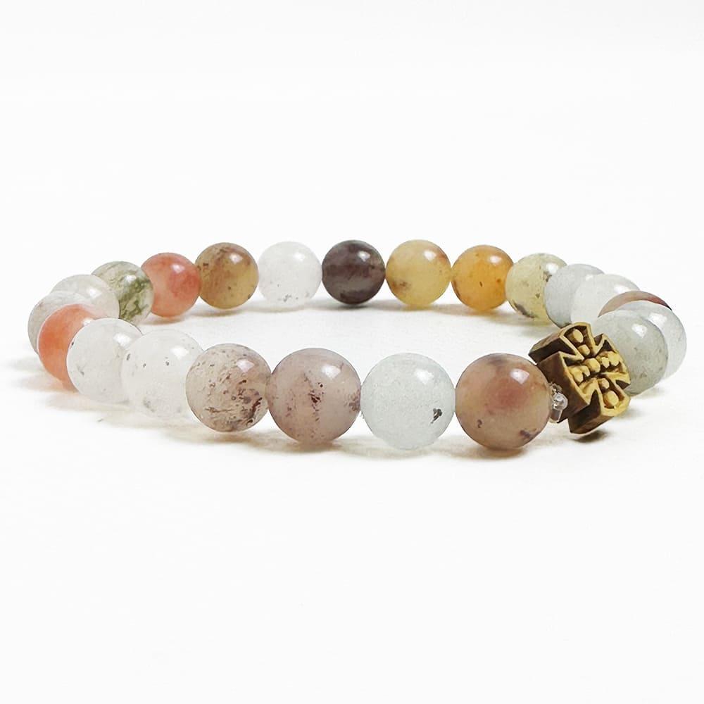 Браслет Агат Серый (10112)