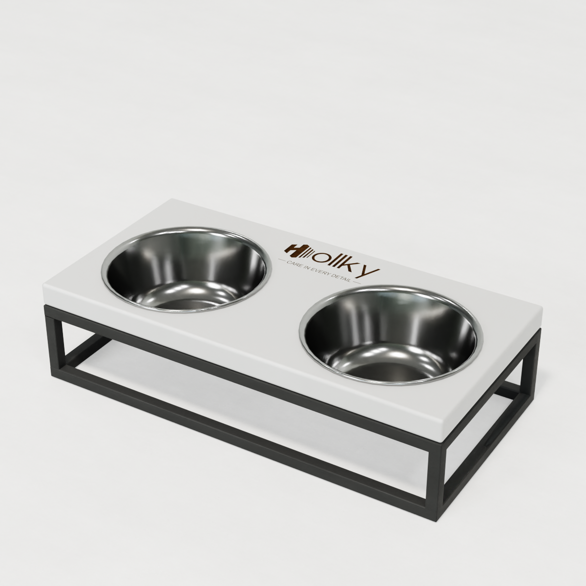 Миски на подставке для маленьких собак и котов Hollky Base S 2х0,45 л (BS-36187-GRWH) - фото 9 Миски на подставке для маленьких собак и котов Hollky Base S 2х0,45 л (BS-36187-GRWH) - фото 9