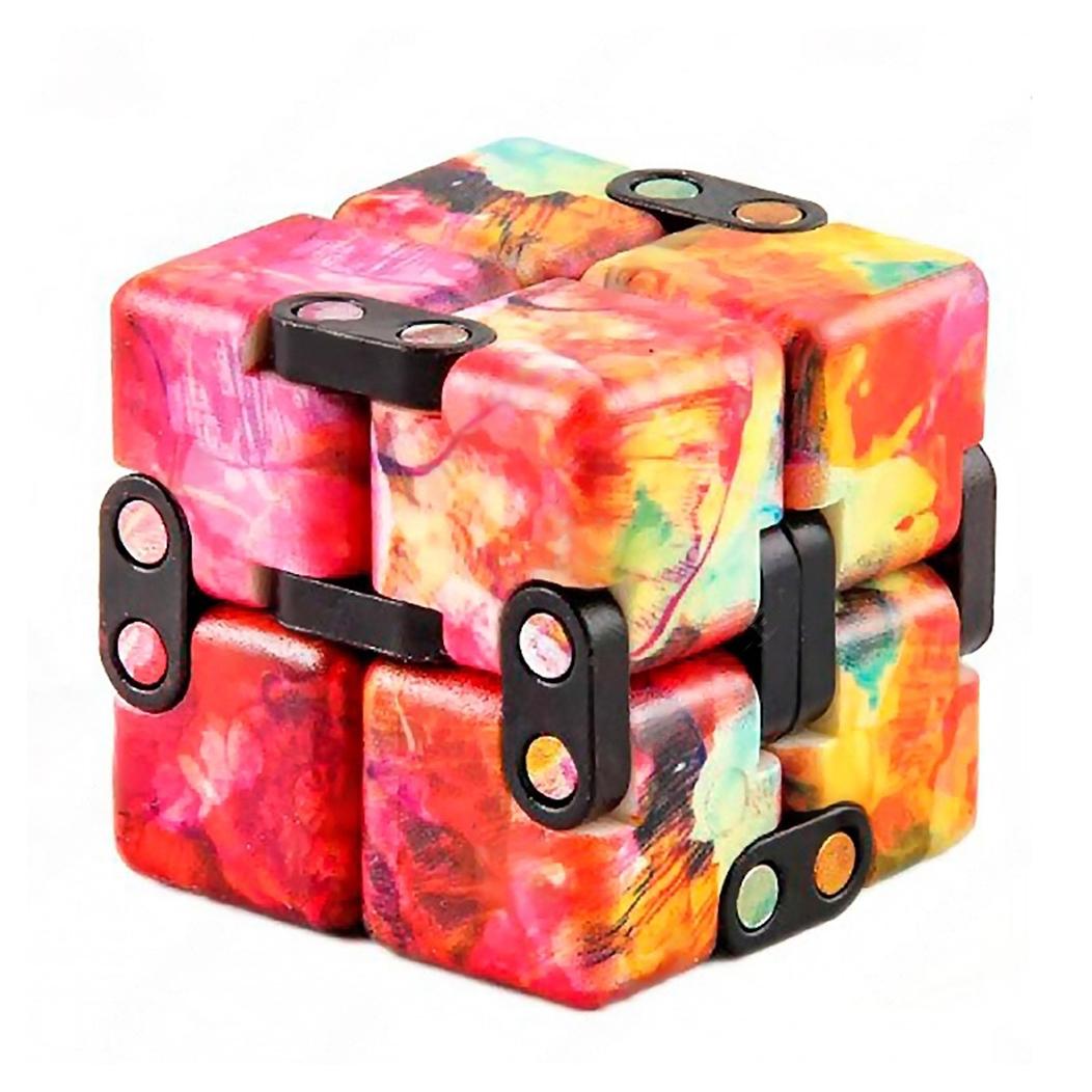 Игрушка-антистресс Бесконечный кубик Радуга 7,3x3,6x1,8 см Красно-синий Игрушка-антистресс Бесконечный кубик Радуга 7,3x3,6x1,8 см Красно-синий
